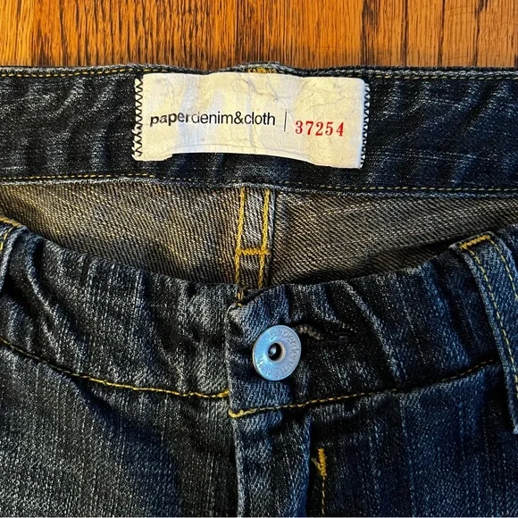 PAPER DENIM & CLOTH • Indigo Low Rise Denim Jeans - Picture 5 of 10